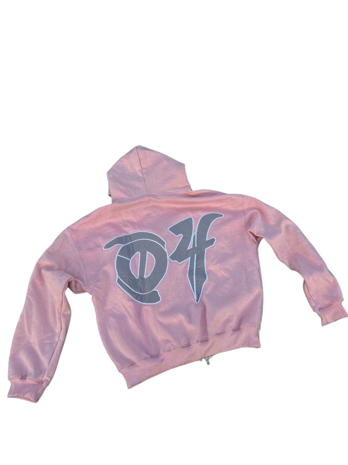 DOWZ “04” ZIP UP HOODY PINKKK