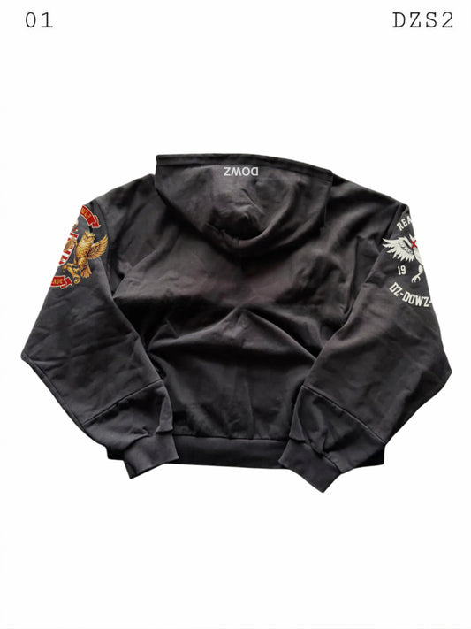 DZ MADE IN REALITY ZIP UP “BLACK”