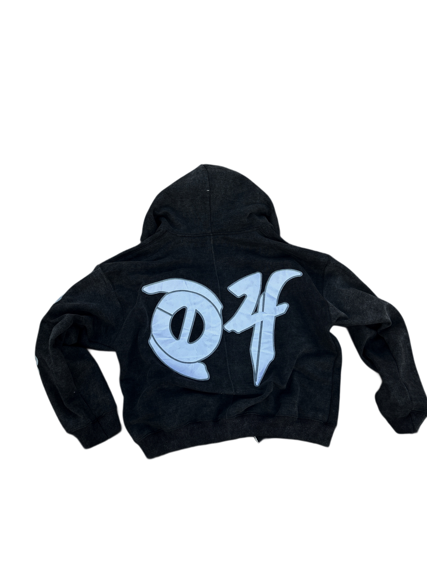 DOWZ “04” ZIP UP HOODY BLACK