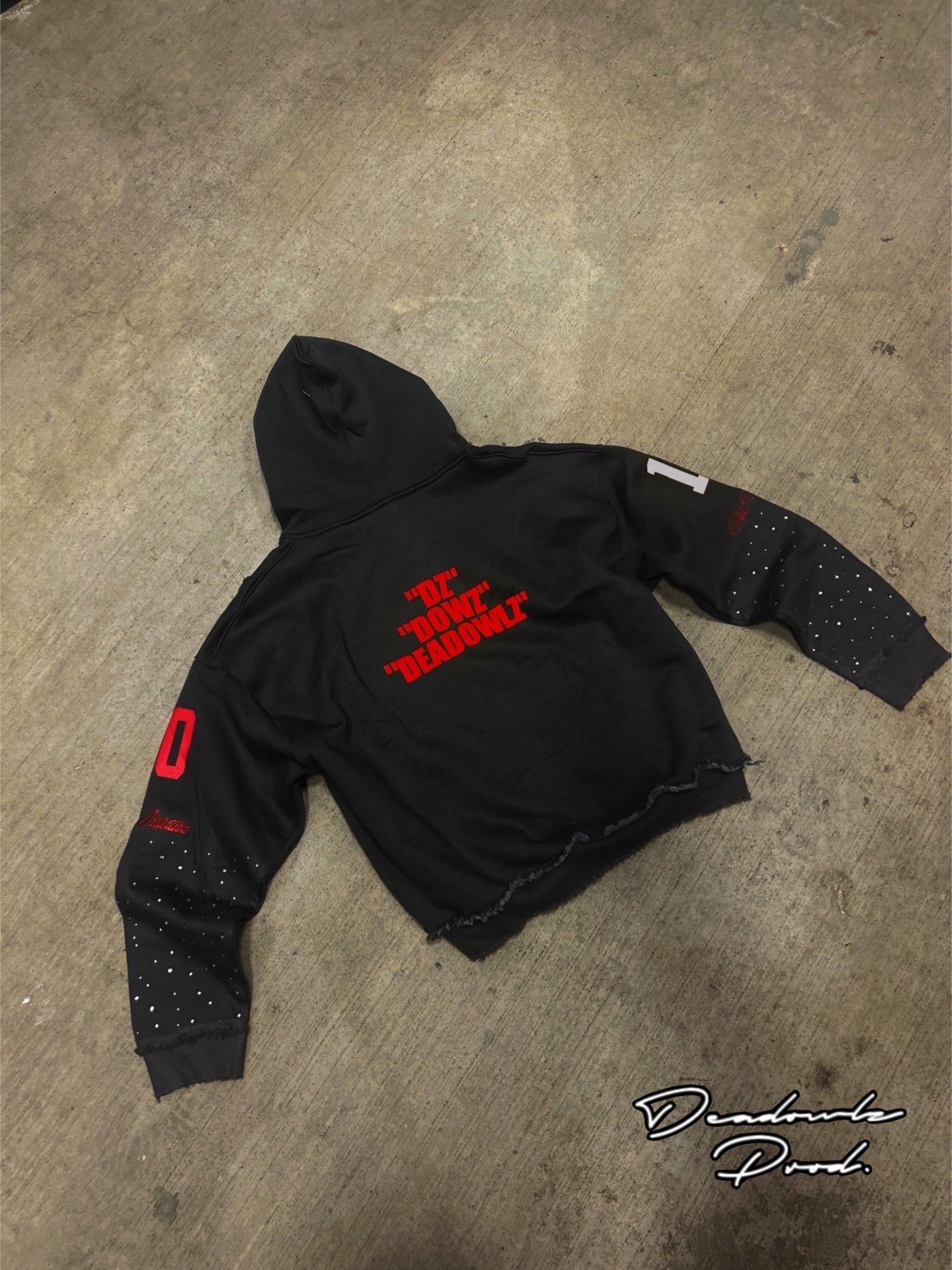 DOWZ UNIV ZIP UP “MIDNIGHT RED”