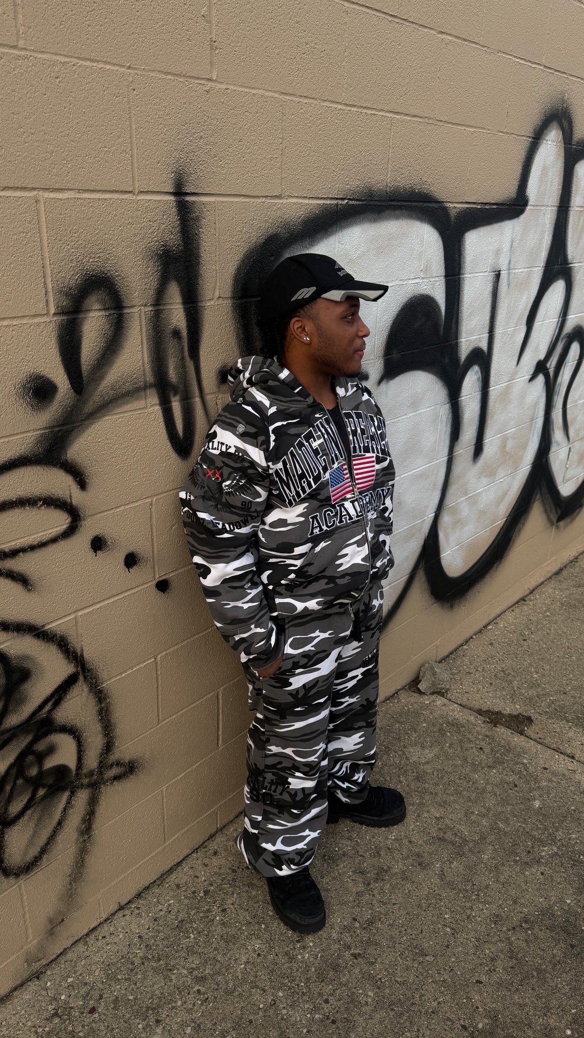 DZ MADE IN REALITY ZIP UP “GREY CAMO”