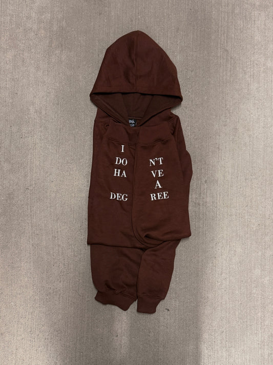 DOWZ UNIV HOODY "ESPRESSO"