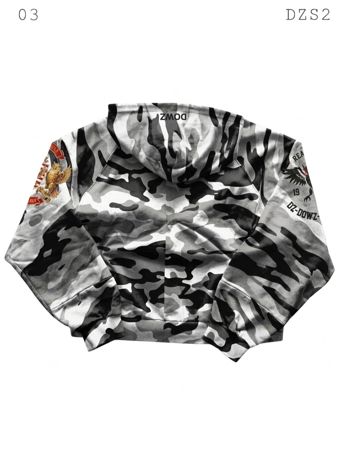 DZ MADE IN REALITY ZIP UP “GREY CAMO”