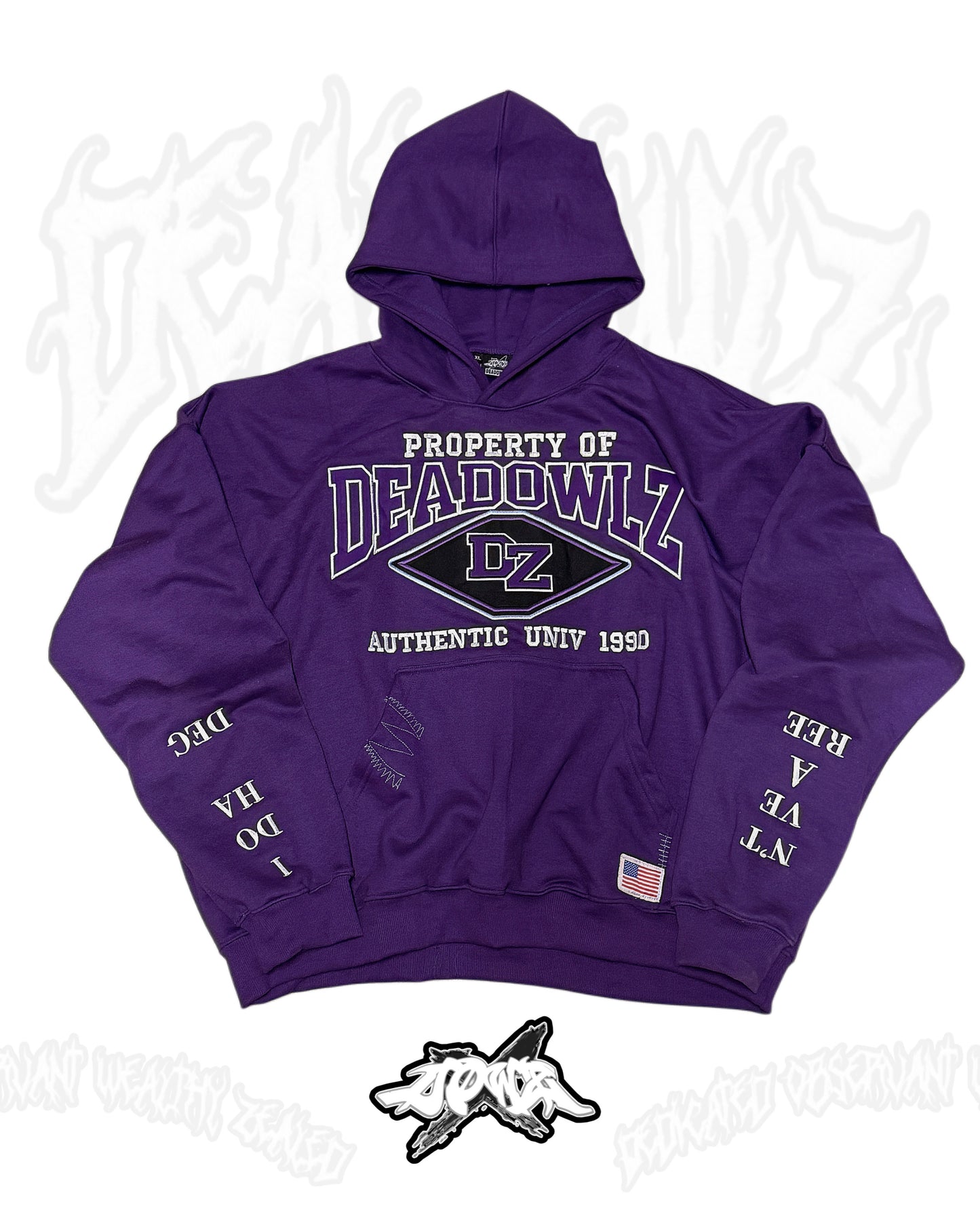 DOWZ UNIV HOODY "AMETHYST"